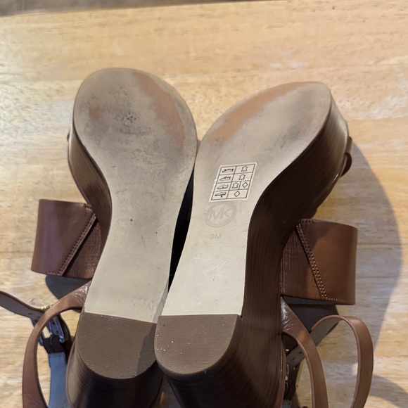 Michael Kors Brown Leather Sandals - Picture 5 of 5